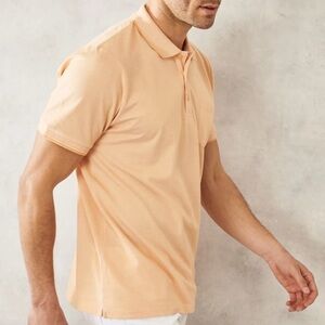 Orange Hathaway Short Sleeve Golf Polo Shirt